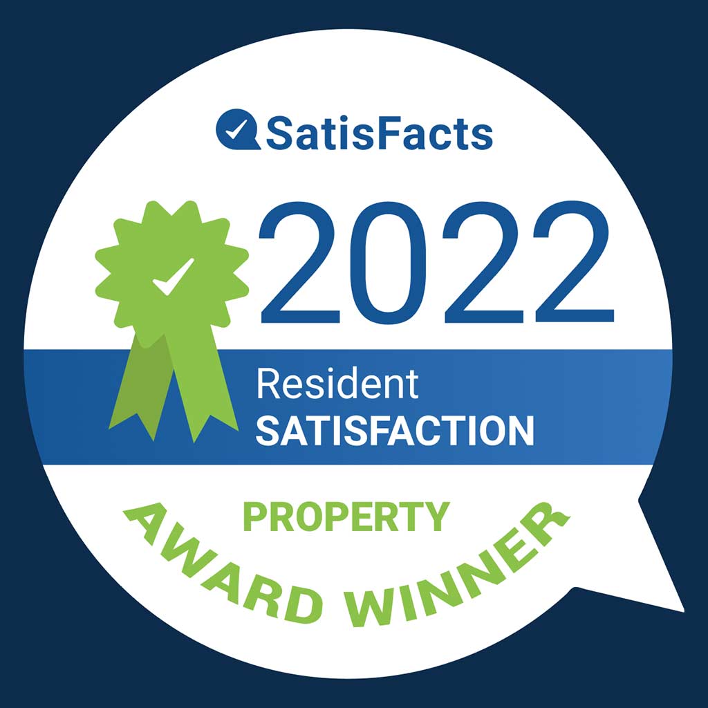 Satisfacts Award Winner 2022 - Resident Satisfaction Award
